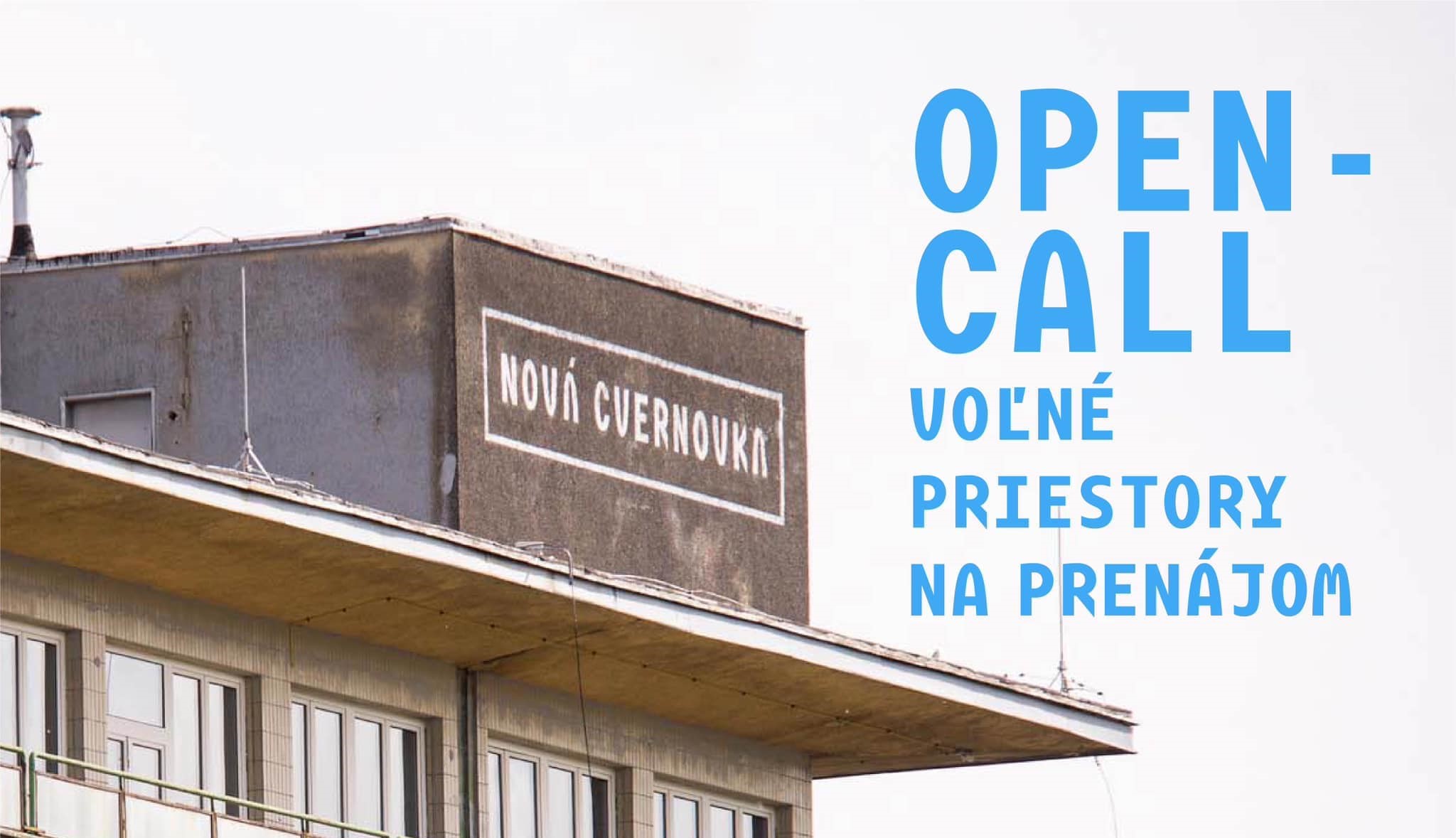 Opencall: máme voľné priestory na dlhodobý prenájom!