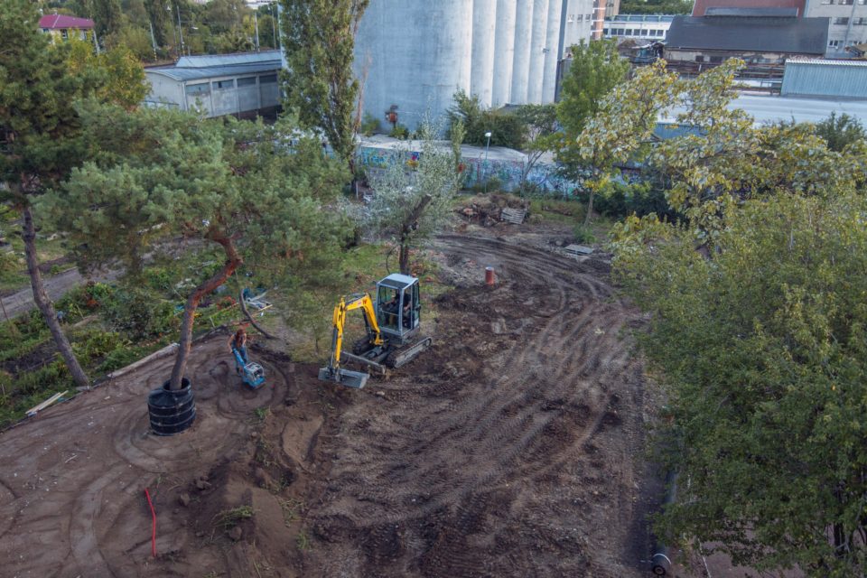 Premena Suťokruhu - bagrovací proces.