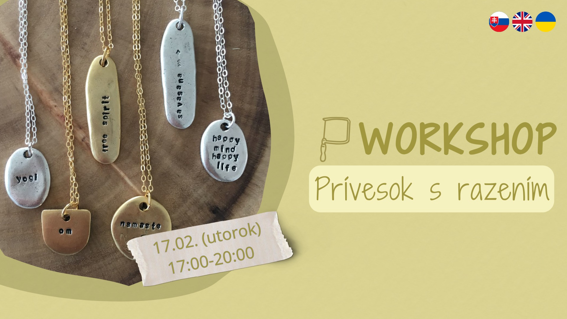 Prívesky s razením