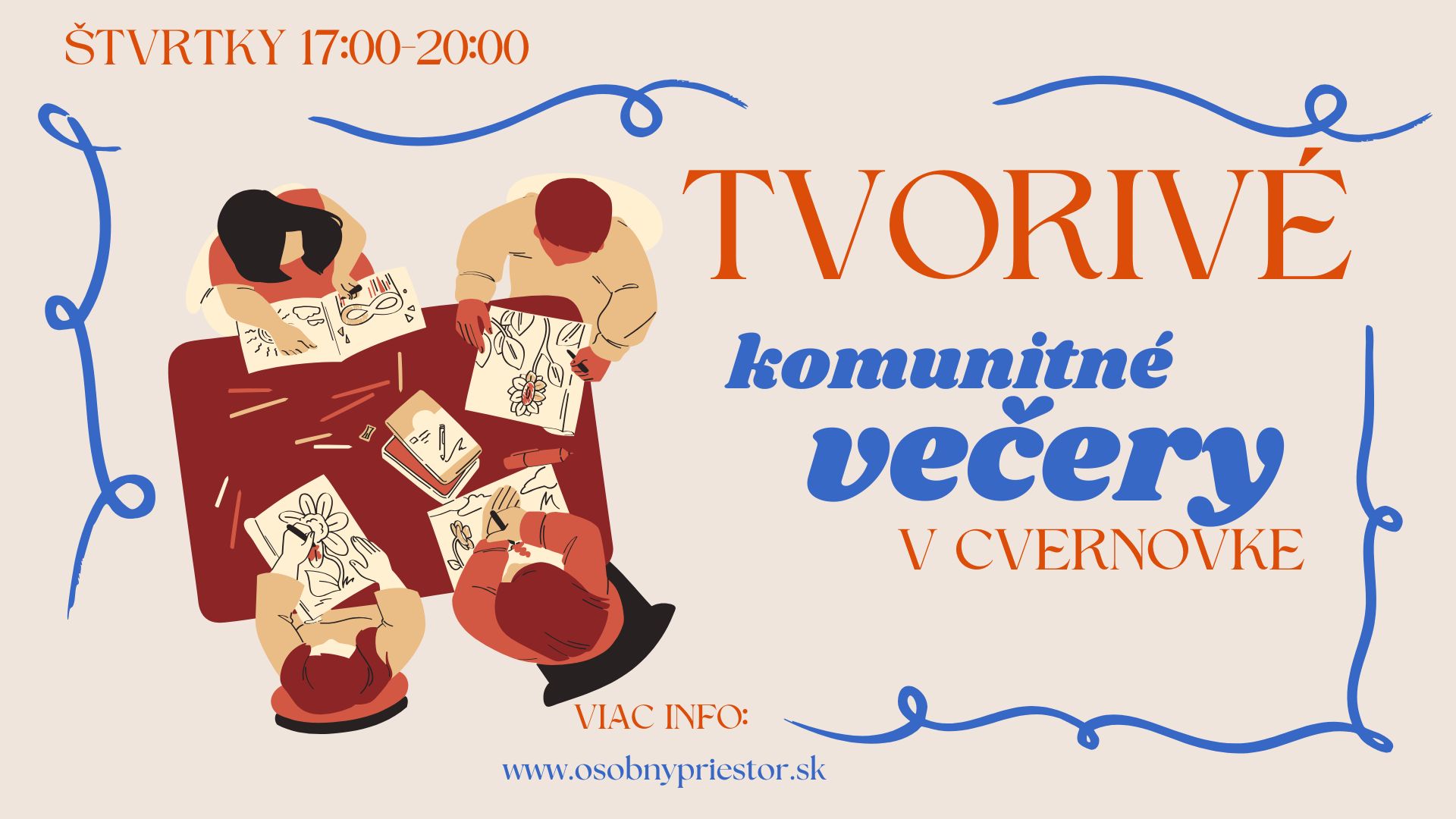 Tvorivý komunitný večer pri víne