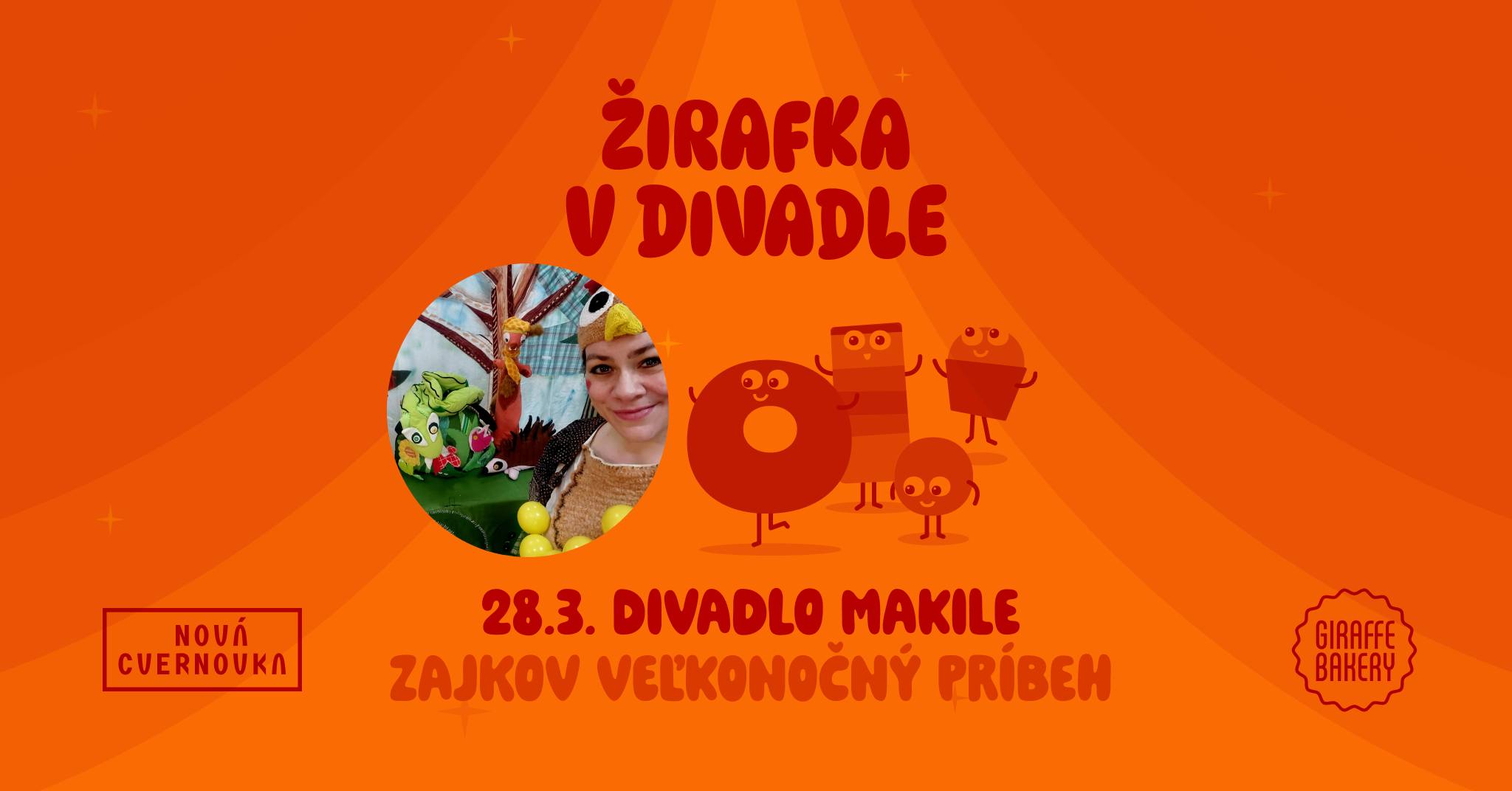 Žirafka v divadle – Divadlo Makile – Zajkov veľkonočný príbeh