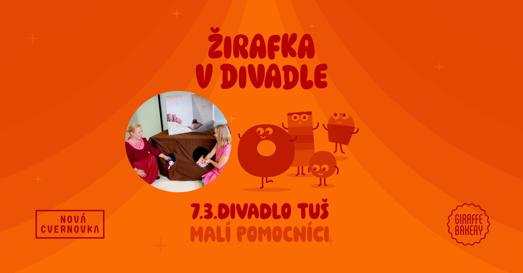 Žirafka v divadle – Divadlo TUŠ – Malí pomocníci